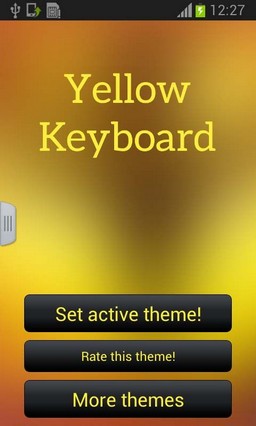 Yellow Keyboard Theme