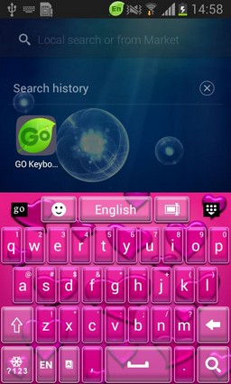 Go Keyboard Pink Love Free