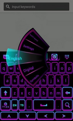 Color Keyboard Neon Purple