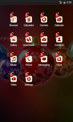 Merry colorful chirstmas Apex Launcher Theme