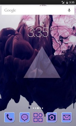 Triangle and smoke GO Launcher Theme