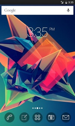 Solid abstract colors GO Launcher Theme