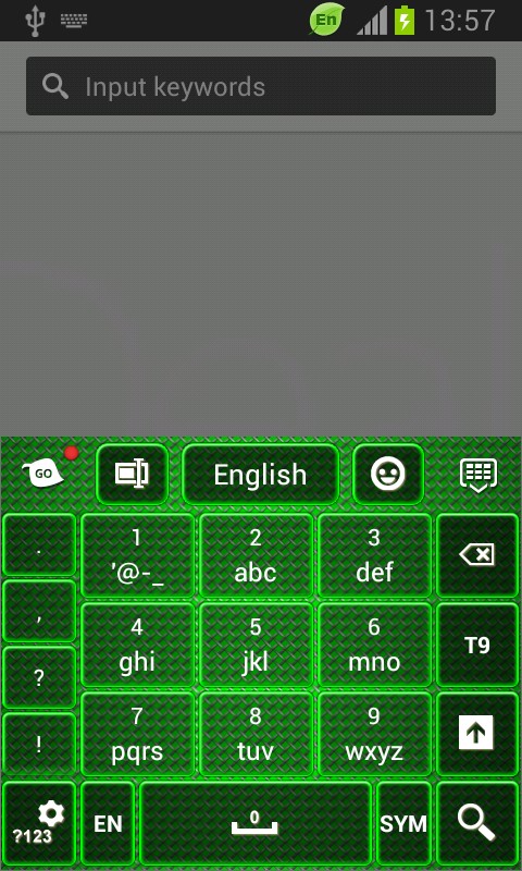 Neon Keyboard for Galaxy Y