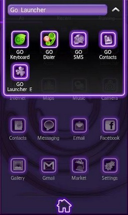 Neon Purple Style Go Launcher