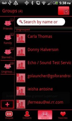 go contact black red theme