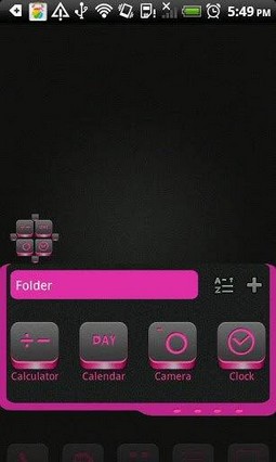 Go Launcher Pink Box Theme