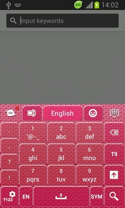 Pink Keyboard for Galaxy Y