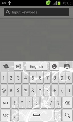 GO Keyboard White Color