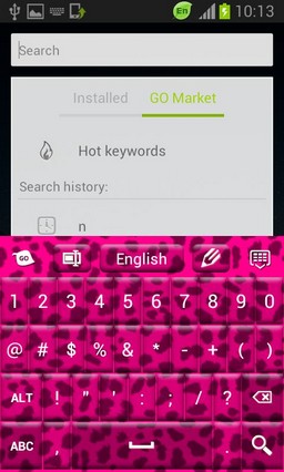 Pink Cheetah Keyboard