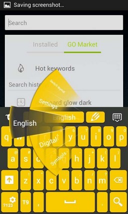 Yellow Keypad
