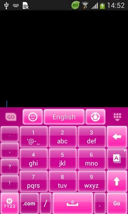 GO Keyboard Pink Glow