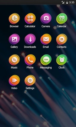 Glow rays abstract Apex Launcher Theme