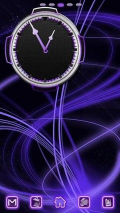 Go Launcher Neon Purple Style Theme