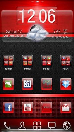 Red Gloss Theme