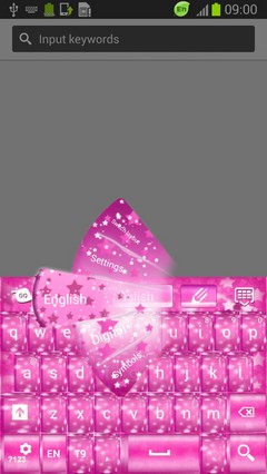 Pink Sparkles Keyboard