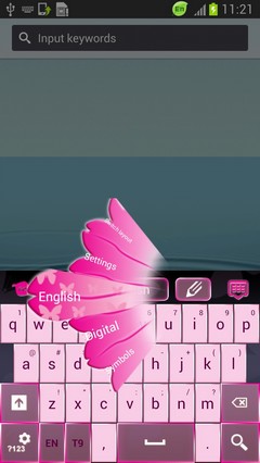 Keyboard in Pink