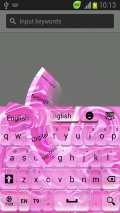 Keyboard for Android Free Pink