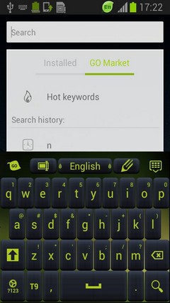 Green Keyboard App Theme