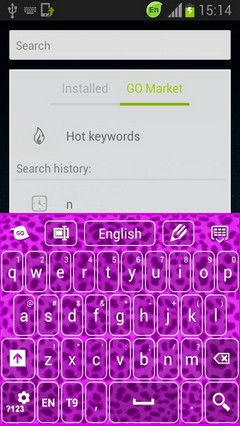 Keypad Purple Cheetah