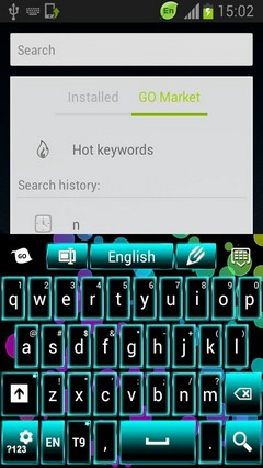 Neon Keypad Mobile