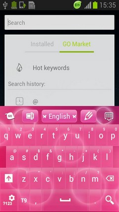 Pink Bubblegum GO Keyboard