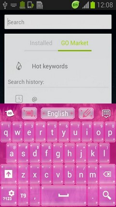 Pink Diamond GO Keyboard