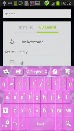 Pink Keyboard Leopard GO