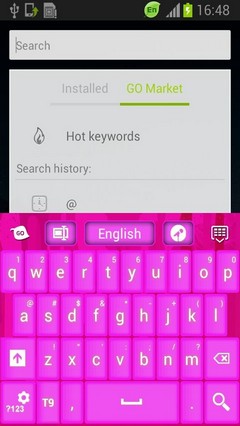 Pink Keyboard GO Theme