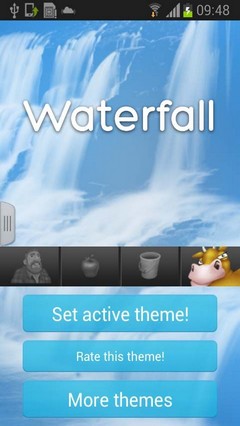 Waterfall GO Keyboard Theme