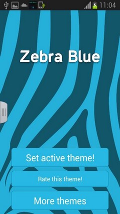 Zebra Blue Keyboard