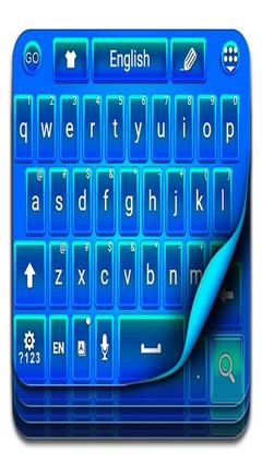 GO Keyboard Blue Theme
