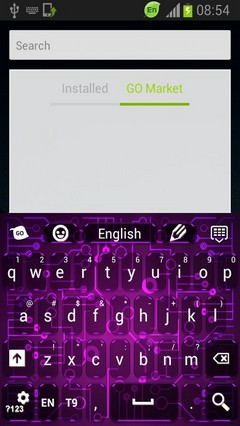 Purple Digital Keyboard