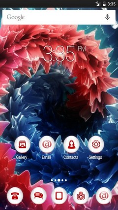 Deep rich colors abstract GO Launcher Theme