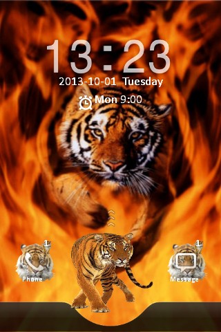 Tiger in Fire Locker