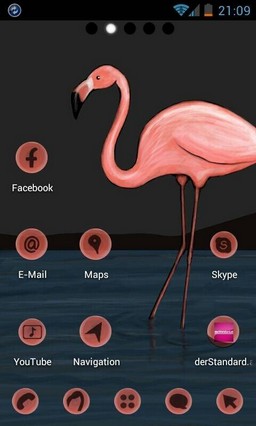 Flamingo Theme GO Launcher EX