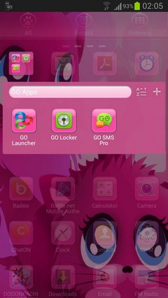 pink cats theme 4 GO Launcher-1