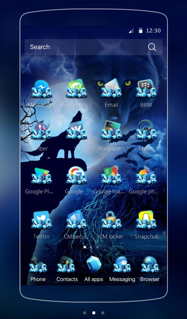 Wild Wolf Android Theme