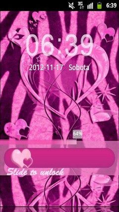 GO Locker Pink Zebra Heart-1