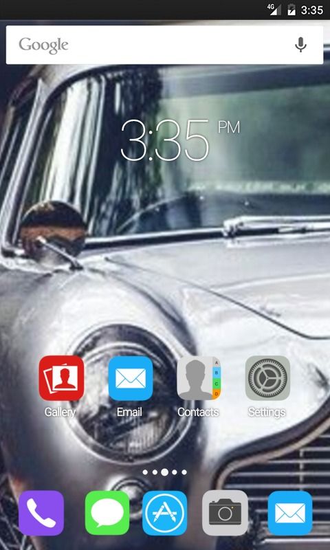 Car in the forest ADW Launcher Theme