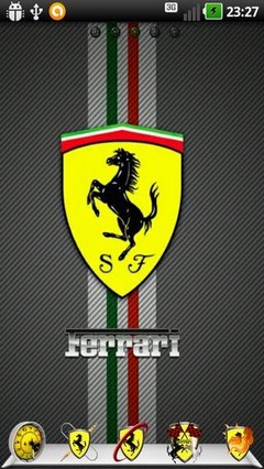 Team Ferrari Go Launcher Theme