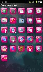 Pink Gloss Go Launcher Theme