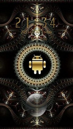 Golden Android Go Locker
