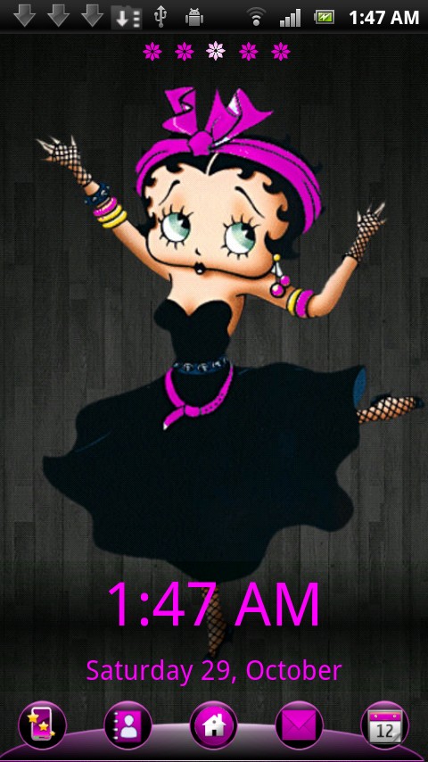 betty boop go launcher ex theme Android Theme