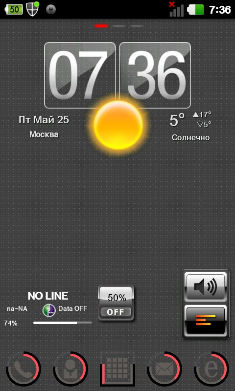 C Circle Theme Go Launcher EX 1.0