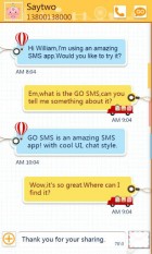GO SMS Pro FriendsBook ThemeEX