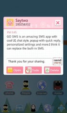 GO SMS Pro FriendsBook ThemeEX