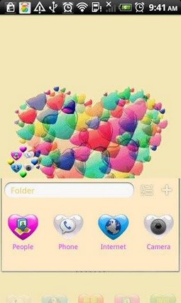 Go Launcher 3D Heart Theme