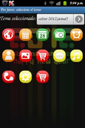 colour 2012 GO Launcher EX Theme