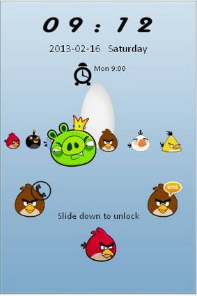 Angrybird animated Go locker