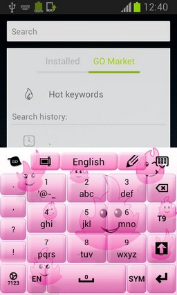 Keyboard Pink Flame